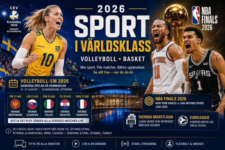 Volleyboll & Basket Live Streaming